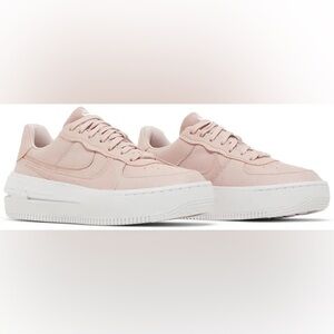 EUC Nike Air Force 1 PLT.AF.ORM Pink Oxford 5